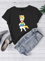 Women T- Shirts Cute Cat Cartoon 2024