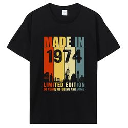 The Summer Vintage Cotton Short T- Shirts For Women 2024