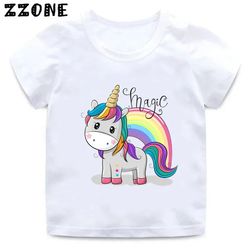 The Fashion Unicorn Girl T-Shirt Children Cute