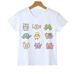 The Rainbow Girls Shirt Unicorn Cat T -shirt For Children 24