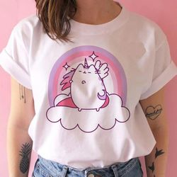 Rainbow Shirt Unicorn Cat T- shirt For Children 2024