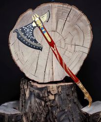 God of War Leviathan axe, Handmade Leviathan Axe Replica, Kratos Axe, Leviathan axe, Kratos Cosplay, Gift for him, Gift