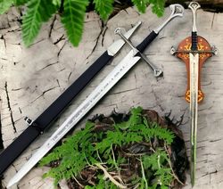 Swords, Viking Sword, Handmade Sword, Hand Forged Sword, Battle Ready Sword,Anduril Swords, Medieval Swords Anniversary