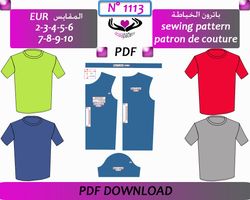 Boys Shirt Sewing Pattern PDF Pattern PDF, sizes: 2-3-4-5-6-7-8-9-10 A4 -A0 - US LETTER