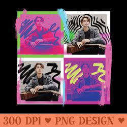 johnny orlando four photo set - sublimation graphics png - fashionable and fearless