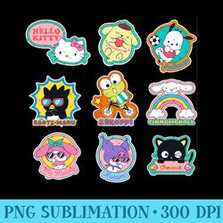 hello kitty and friends supercute stickers - printable png graphics