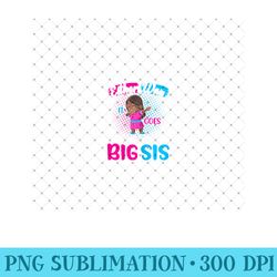 gender announcement either way it goes - i'm the big sis - digital png downloads