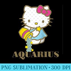 hello kitty zodiac aquarius raglan baseball - printable png images