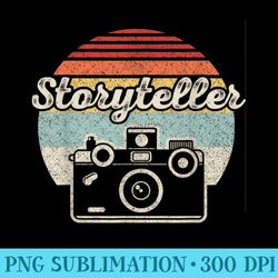 retro vintage storyteller camera photography photographer - png design downloads