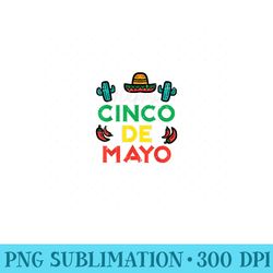 happy cinco de mayo mexican party fiesta - png design assets