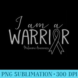 melanoma awareness skin cancer i am a warrior - png download source
