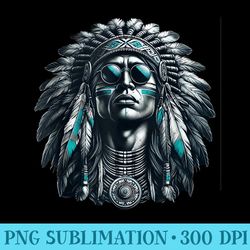 Warrior American Native - Ready To Print PNG Designs