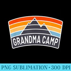 fun grandma camp sleepover camping grandchildren cousin week - exclusive png designs