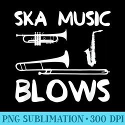 funny ska music blows punk band dad joke - unique sublimation patterns