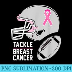 tackle breast cancer football breast cancer awareness - shirt illustration png