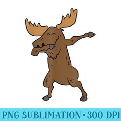 Dabbing Moose Funny Canadian Moose Dab Cute Moose - Download PNG images