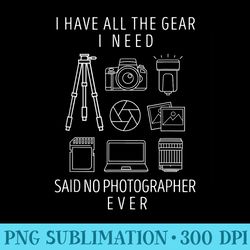 photography lover t funny camera photographer - sublimation designs png