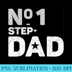 Number One Step Dad Best Step Dad - Unique Sublimation Patterns