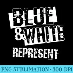 blue and white game day group for high school football - png download resource