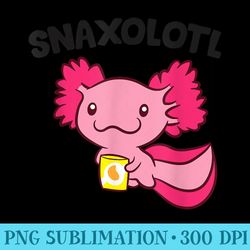 axolotl lover snaxolotl kawaii axolotl food sweets - free transparent png download