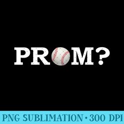 prom proposal baseball promposal - printable png graphics - unique and exclusive designs