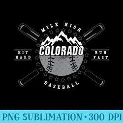 colorado baseball - rocky mountains graphic design - png download - bold & eye-catching