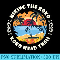 Koko Head Trail Hawaii Oahu Hike Hiking Achievement - Digital PNG Artwork