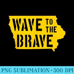 iowa wave to the brave stencil letter black gold beat cancer - sublimation png download