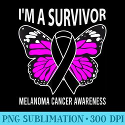 im a survivor melanoma skin cancer awareness - stylish shirt png
