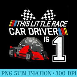 1 Year Old Race Car Birthday Party 1st Racing Track - Trendy PNG Designs