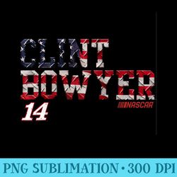 nascar - clint bowyer - americana raglan baseball - printable png graphics