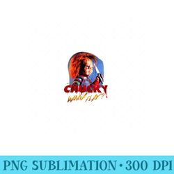 childs play chucky wanna play creepy portrait - png download