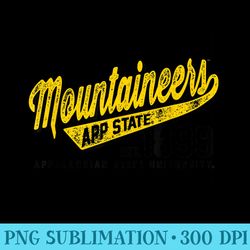 APPMERCH3 APP STATE MOUNTAINEERS - PNG Image Download