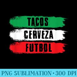 tacos cerveza futbol funny soccer beers mexican food - png download icon