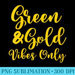 s green and gold game day group for high school football - sublimation printables png download