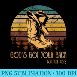 gods gotyourback boot and hat cowboy - download png pictures