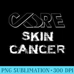 cure skin cancer awareness raglan baseball - png sublimation