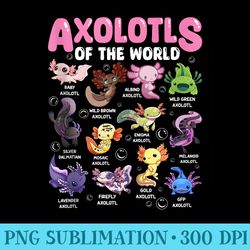 axolotl kawaii axolotls of the world axolotl animals - free transparent png download