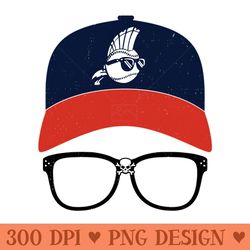ricky vaughn major league vintage glasses and hat - printable png graphics
