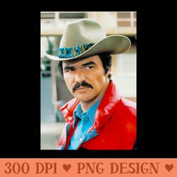 cowboy smokey and the bandit - modern png designs