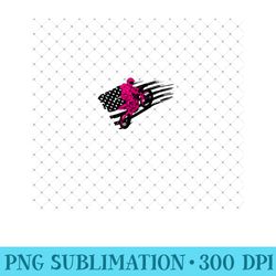 pink motocross dirtbike motorcycle racing jump american flag - mug sublimation png
