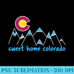 sweet home colorado colorado mountains graphic design - printable png graphics