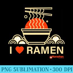 Maruchan I Heart Ramen Noodle Bowl Poster Premium - PNG Image Download