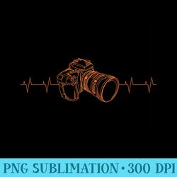 camera heartbeat cute love photography tshirt - png image download
