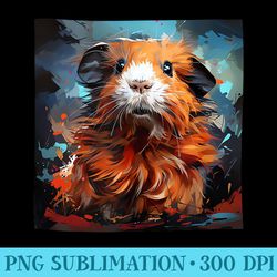 guinea pig colorful illustration graphic - png graphic design
