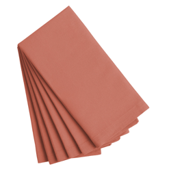 Cotton Buffet Napkins 6 Count , color: Faded Rose