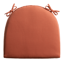 Cadiz Textured Outdoor Chair Cushion , color: Rust Orange
