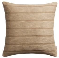 Oversized Tonal Stripe Throw Pillow , color: Sand