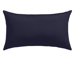 Sunbrella Navy Canvas Outdoor Lumbar Pillow