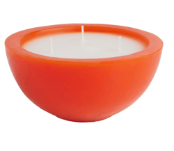 Sculpted All Wax Unscented Candle , color: Orange